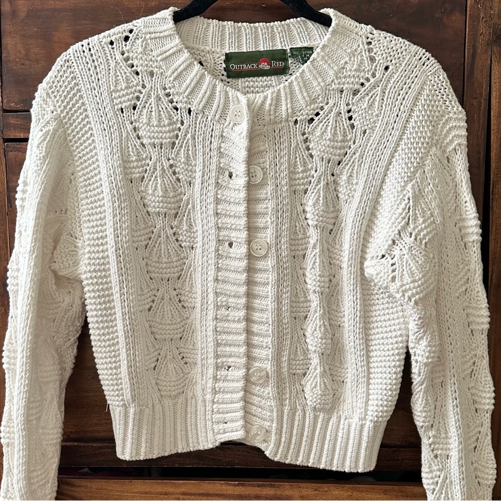 Vintage Outback Red Cardigan